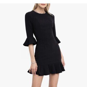 Black Halo Size 6 Brooklyn Mini Dress Black LBD